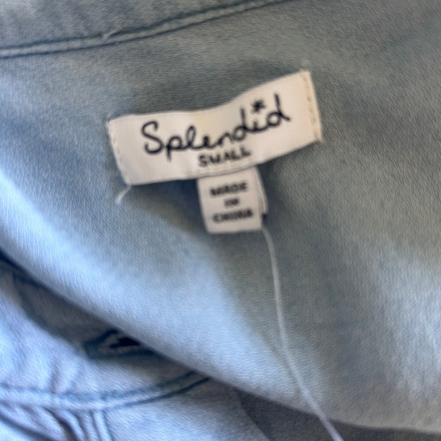 Splendid NWT Light Blue Sleeveless Raw Hem Shift Dress Womens Size Small NEW