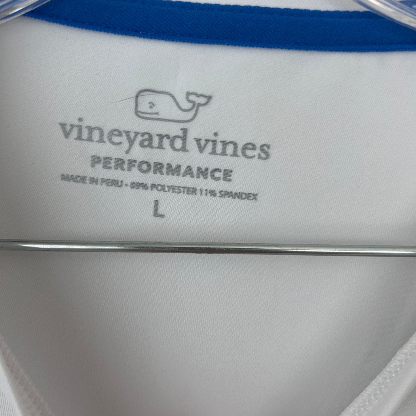 Vineyard Vines NWT Performance White Long Sleeve Tee Americana Mens Size Large