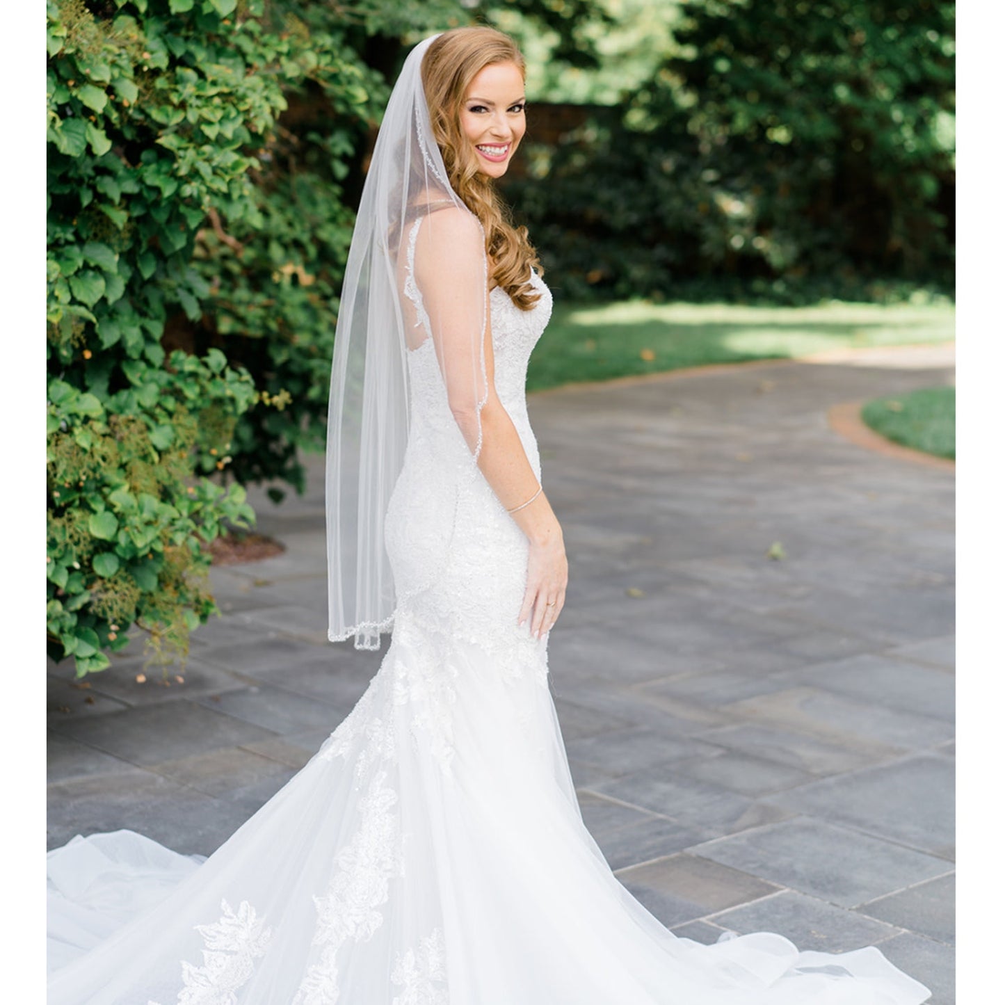 Calla Blanche Farrah Mermaid Beaded Wedding Dress Size 8