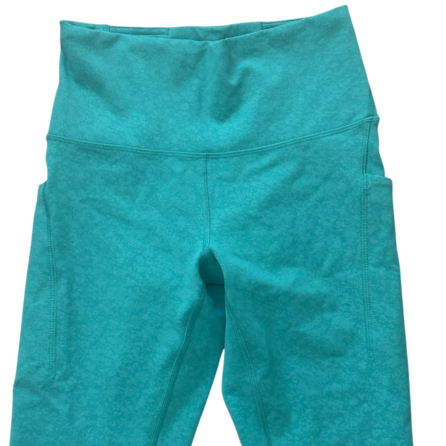 Lululemon Green Wunder Train High Rise Tight With Pockets 26" Womens Size 6