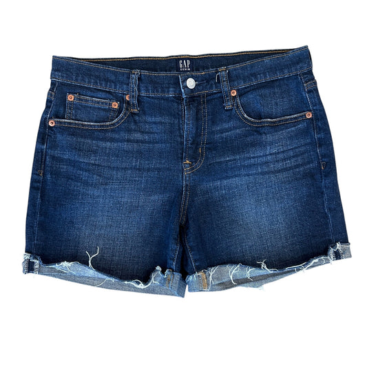 Gap Dark Wash Cuffed High Rise 5" Denim Short Womens Size 29