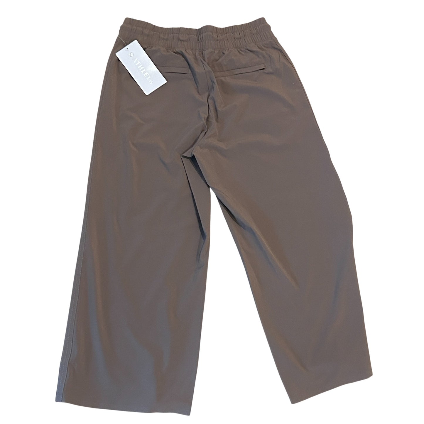 Athleta NWT Taupe Avenue Wide Leg Crop Pant Womens Size 4 P NEW