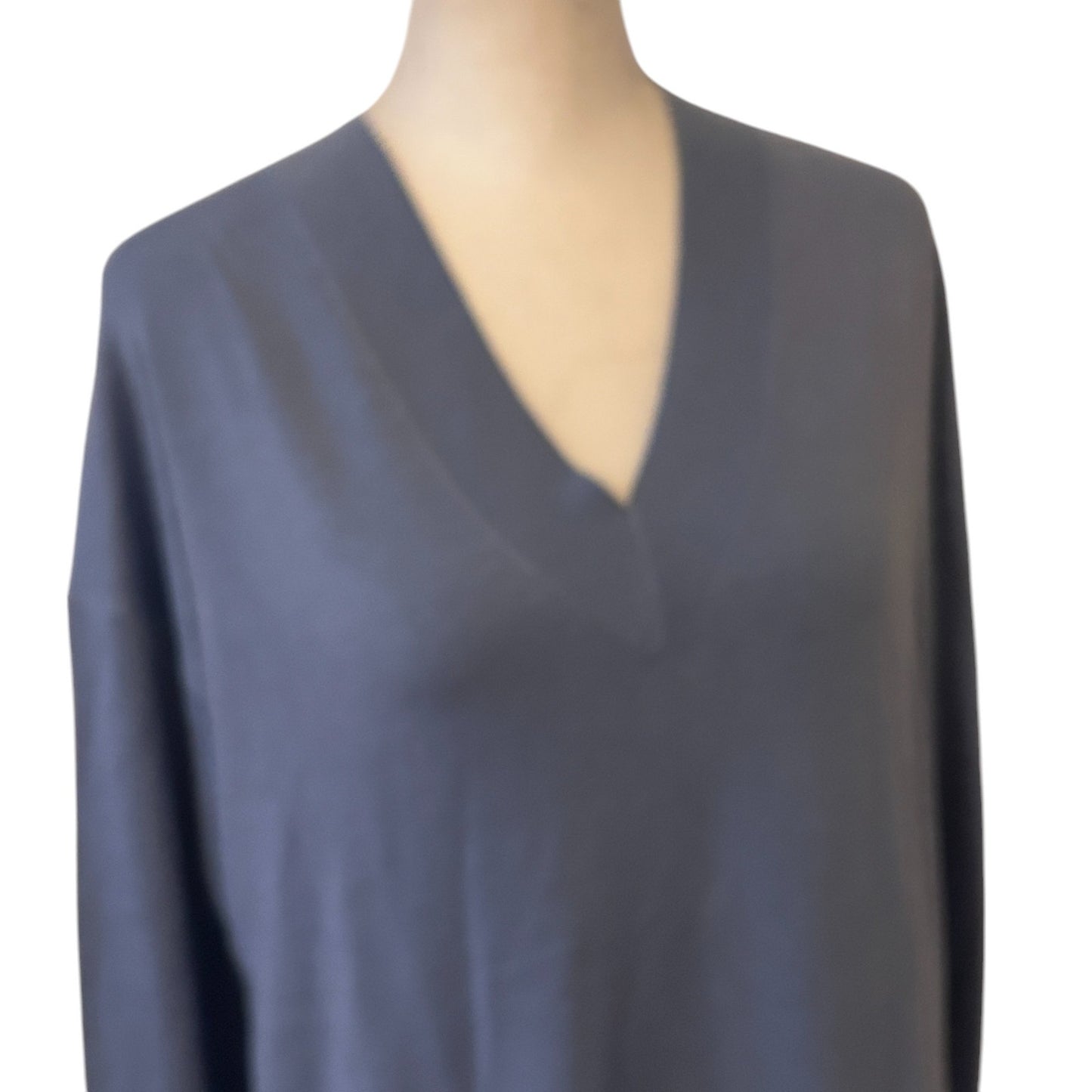 Treasure & Bond NWT Blue Manor Cashmere Blend V-Neck Sweater Womens Size XXS NEW