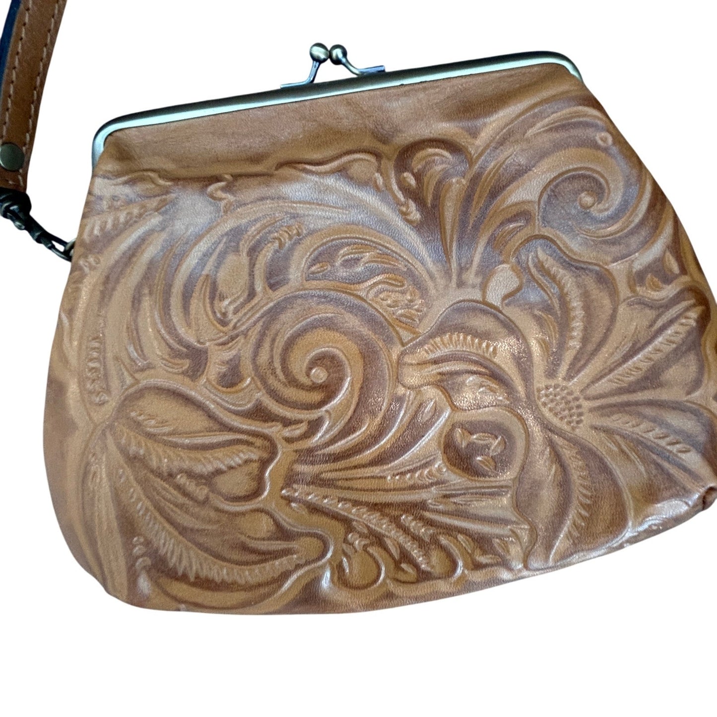 Patricia Nash Small Leather Goods Collection Embossed Wristlet Clutch Handbag