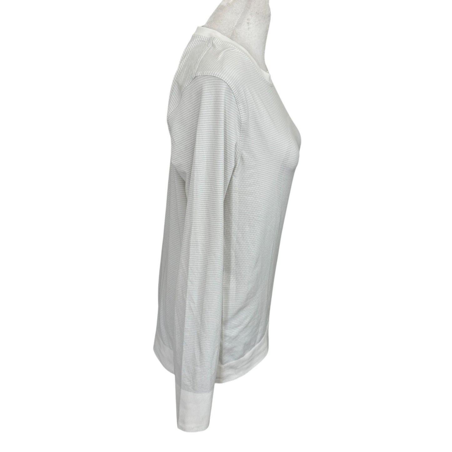 Lululemon White Swiftly Relaxed Long Sleeve Top Womens Size 8