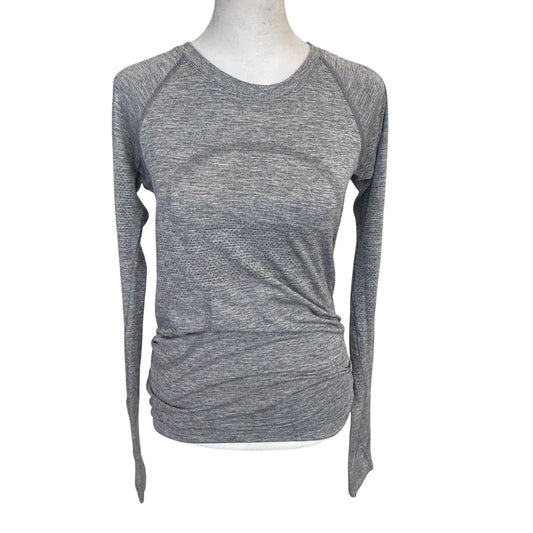 Lululemon Grey Swiftly Tech Long Sleeve Top Womens Size 6