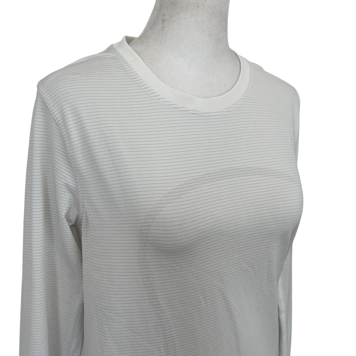 Lululemon White Swiftly Relaxed Long Sleeve Top Womens Size 8
