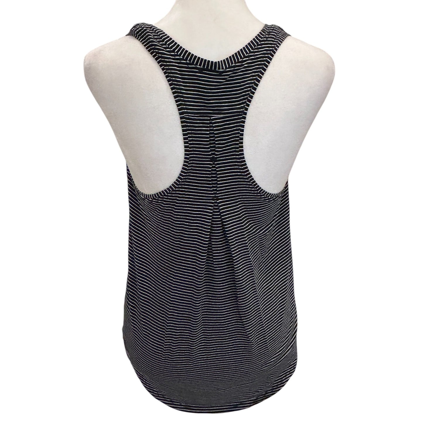Lululemon Black and White Striped Racerback Tank Womens Size 4