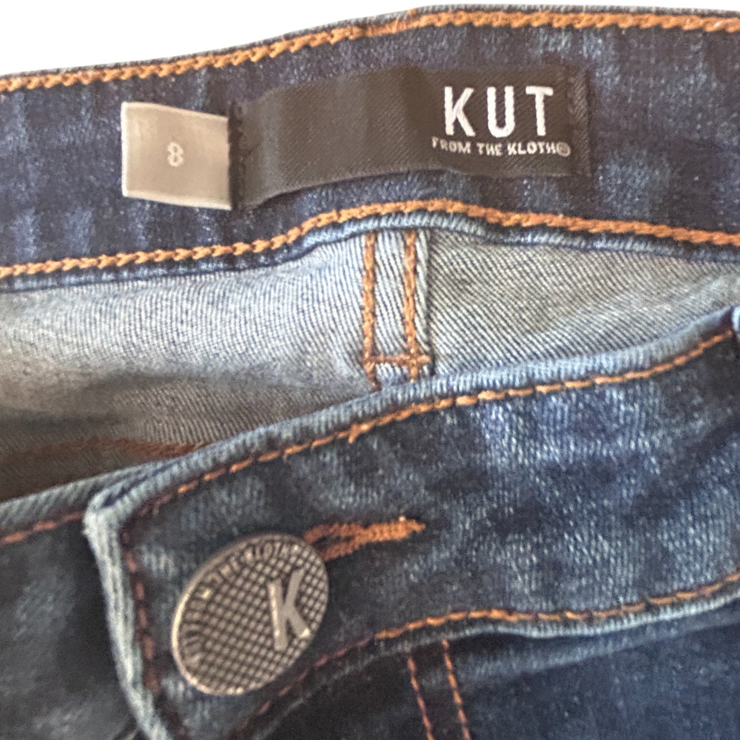 KUT from the Kloth Dark Wash Catherine Boyfriend Denim Jeans Womens Size 8