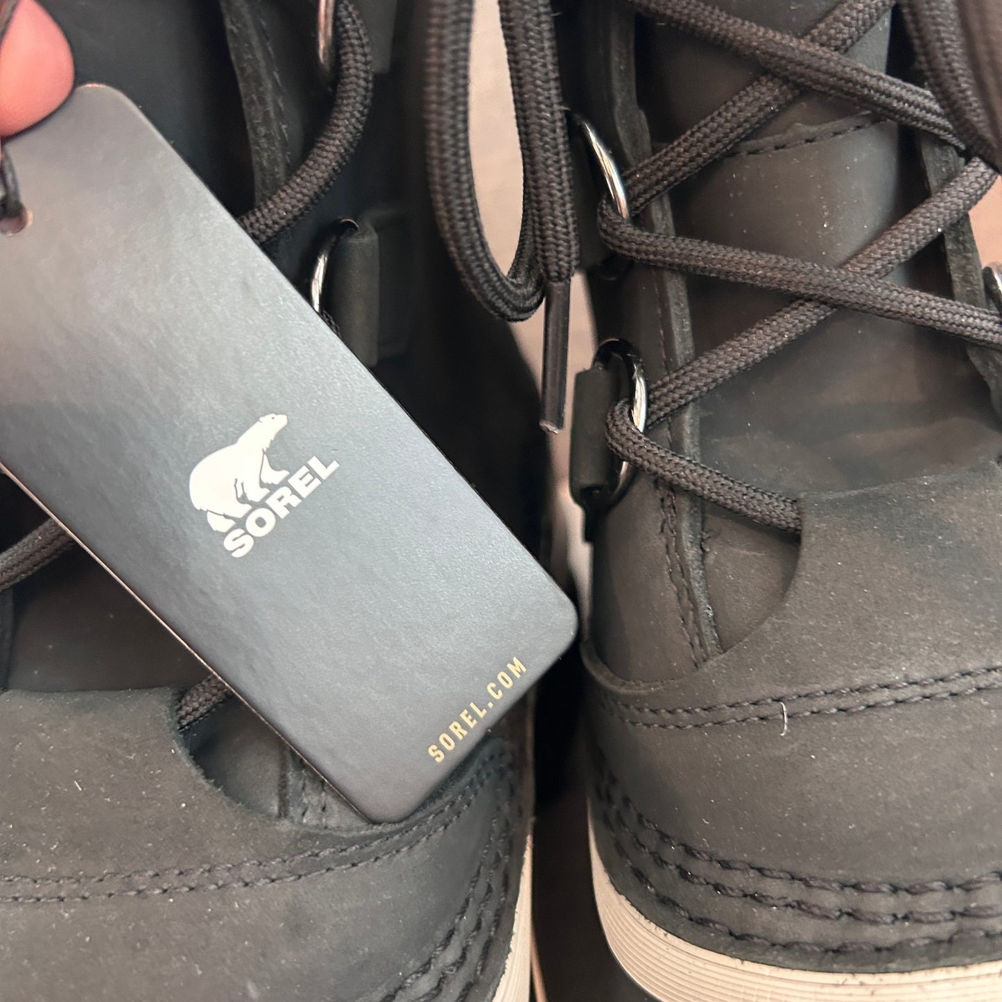 Sorel Caribou Black, Dark Stone Waterproof Insulated Boot Men's Size 10 NEW