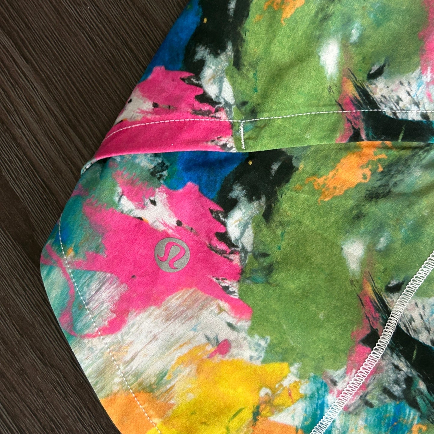 Lululemon Paint Splatter Speed Up High Rise Lined Short Womens Size 8