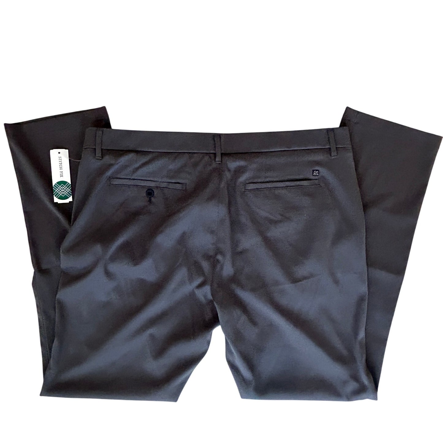 01.Algo NWT Rory Slim Fit Performance Golf Pant Dark Grey Mens Size 38 x 32 NEW