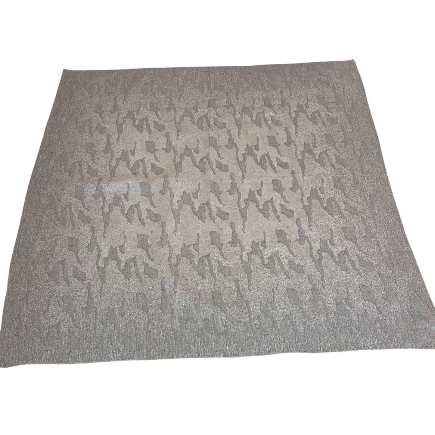 Anthropologie NEW Gray Camo Super Soft Lap Throw Blanket 55" x 56"