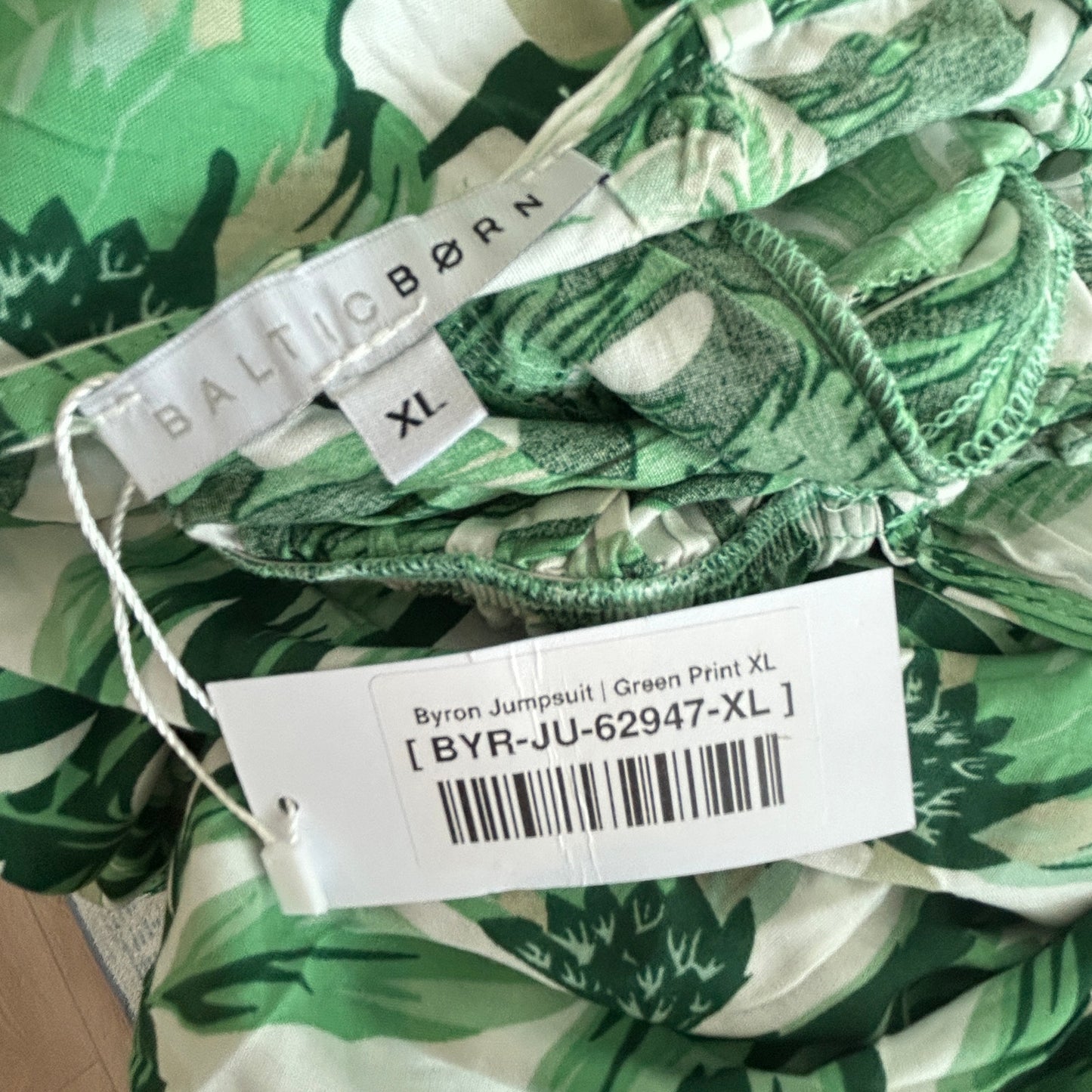 Baltic Born Green Floral Print Byron Jumpsuit Womens Size XL New With Tags