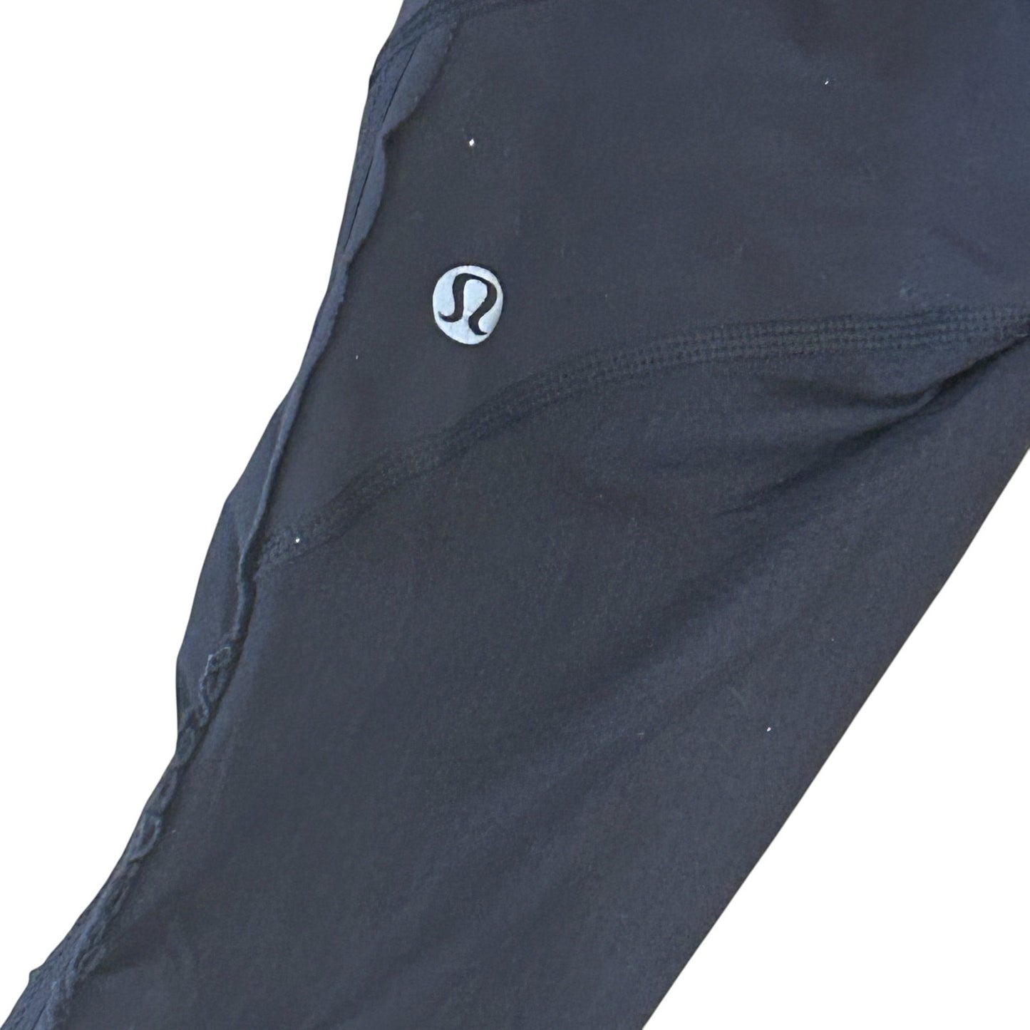 Lululemon Black 19" Cropped Leggings Side Ruching Womens Size 4