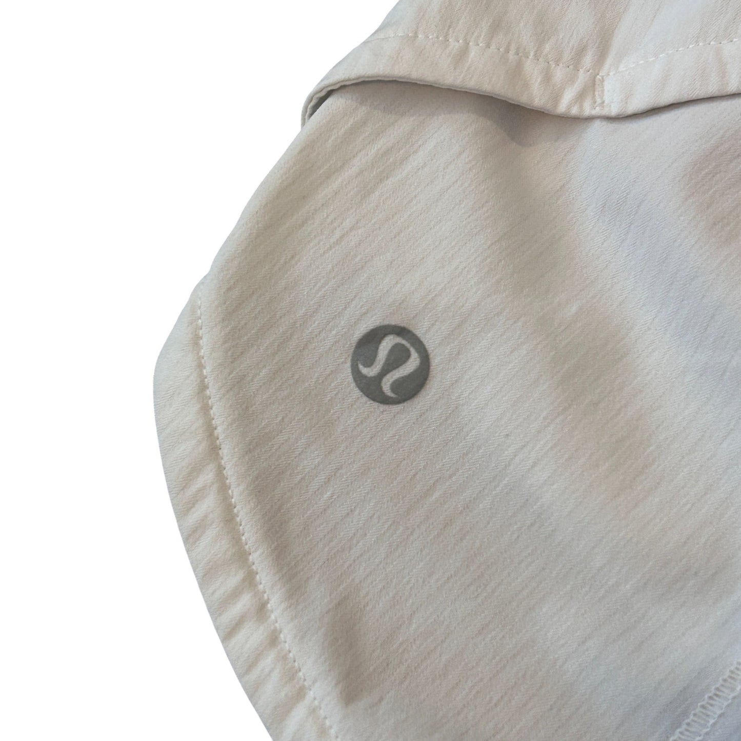 Lululemon White Speed Up High Rise Lined Short Womens Size 6