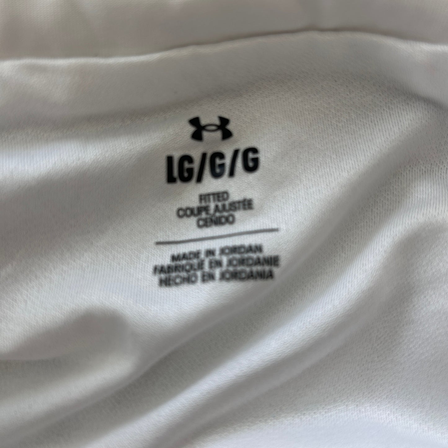 Under Armour Speedpocket 7" White and Gray Shorts Mens Size Large Style 1379694