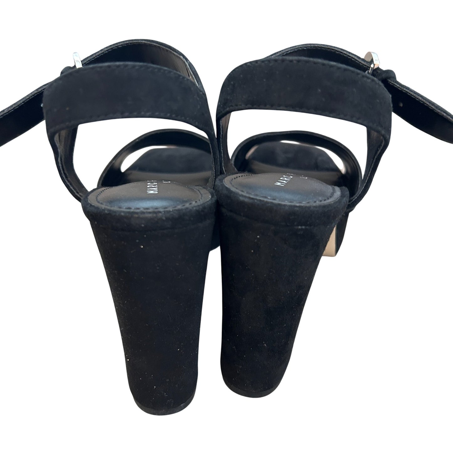 Marc Fisher Cinthia Black Suede Platform Sandal Womens Size 8 NEW