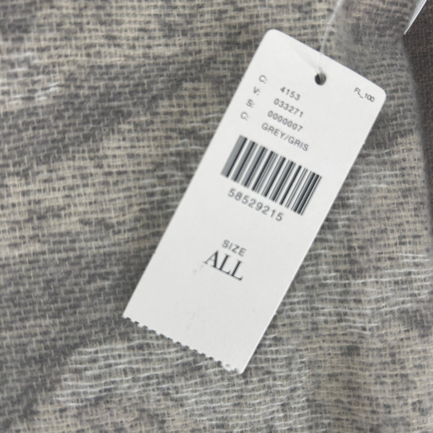 Anthropologie NEW Gray Camo Super Soft Lap Throw Blanket 55" x 56"