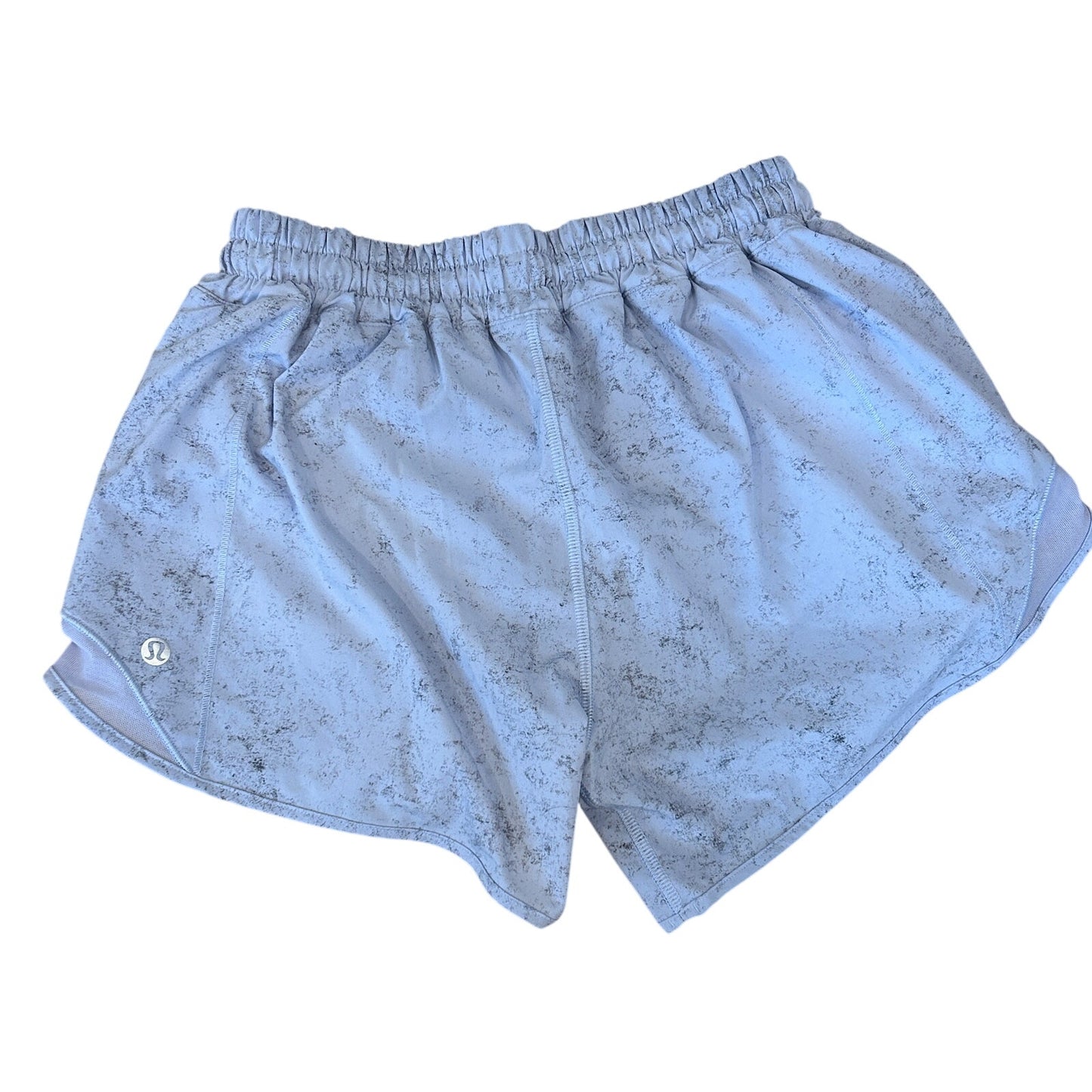 Lululemon Light Purple and Gray Hotty Hot High-Rise Lined Short Womens Size 6