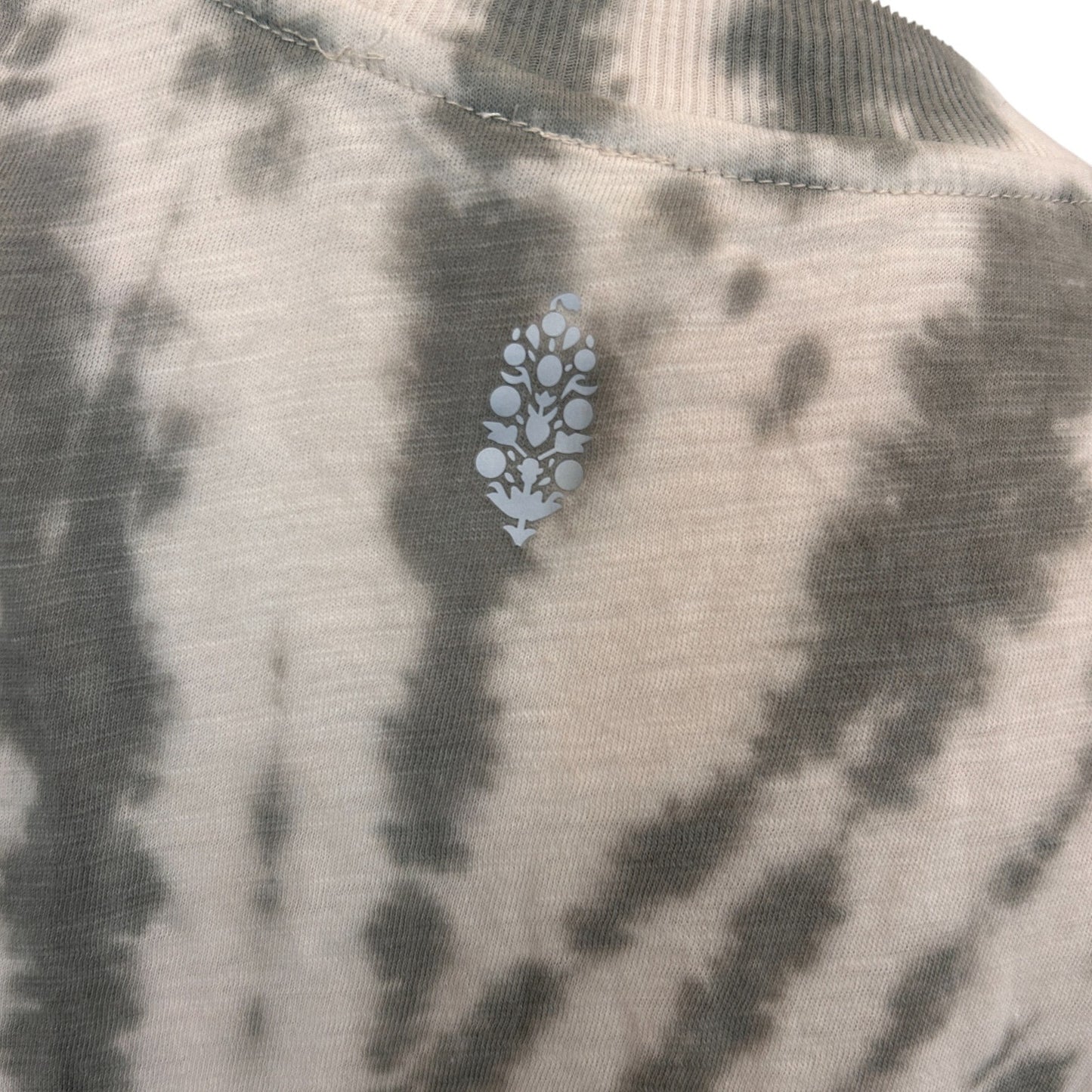 Free People FP Movement Green and Ivory Tie Dye Tank Top Womens Size Small NEW