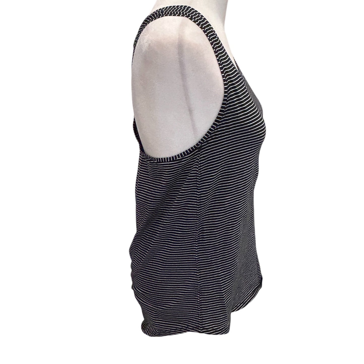 Lululemon Black and White Striped Racerback Tank Womens Size 4