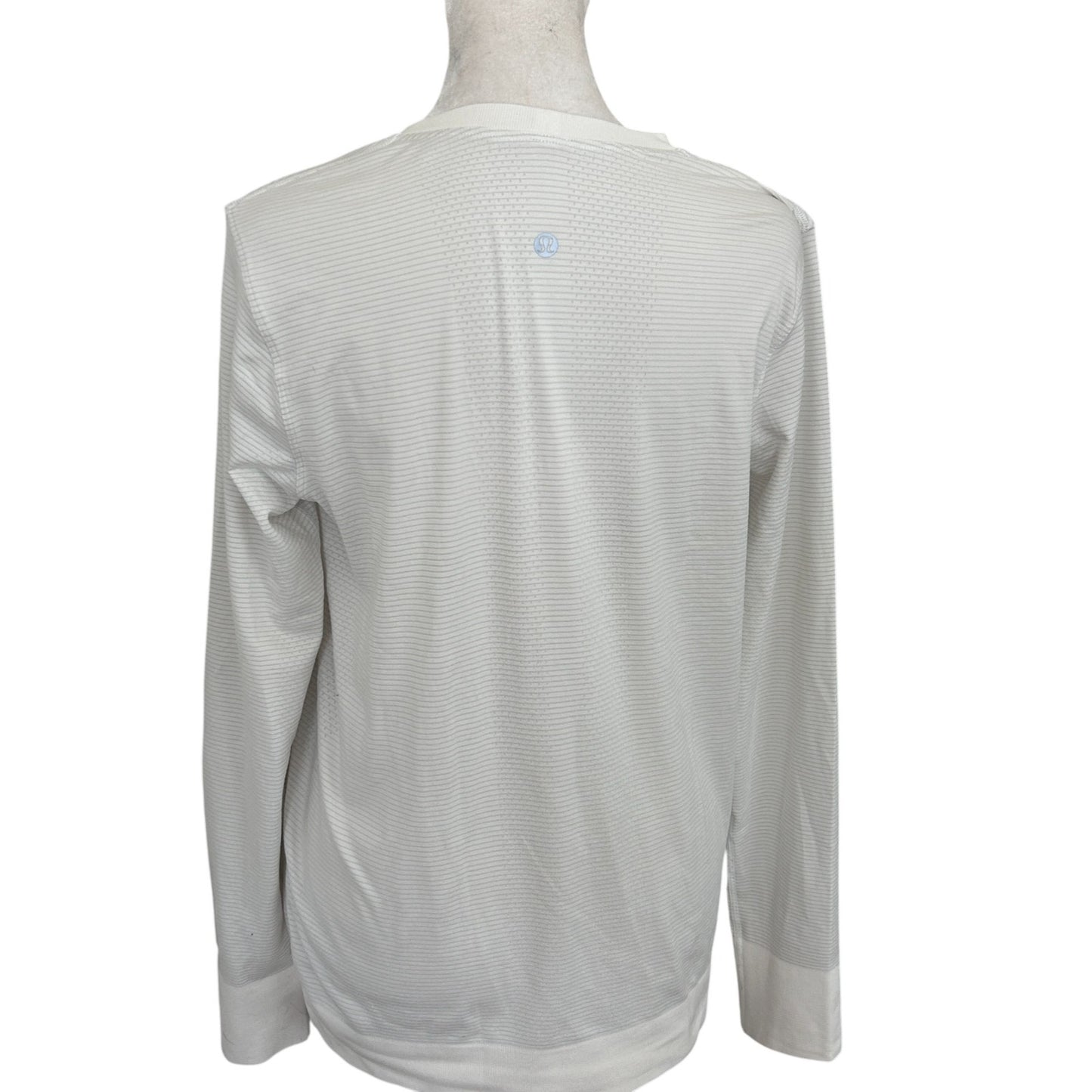Lululemon White Swiftly Relaxed Long Sleeve Top Womens Size 8