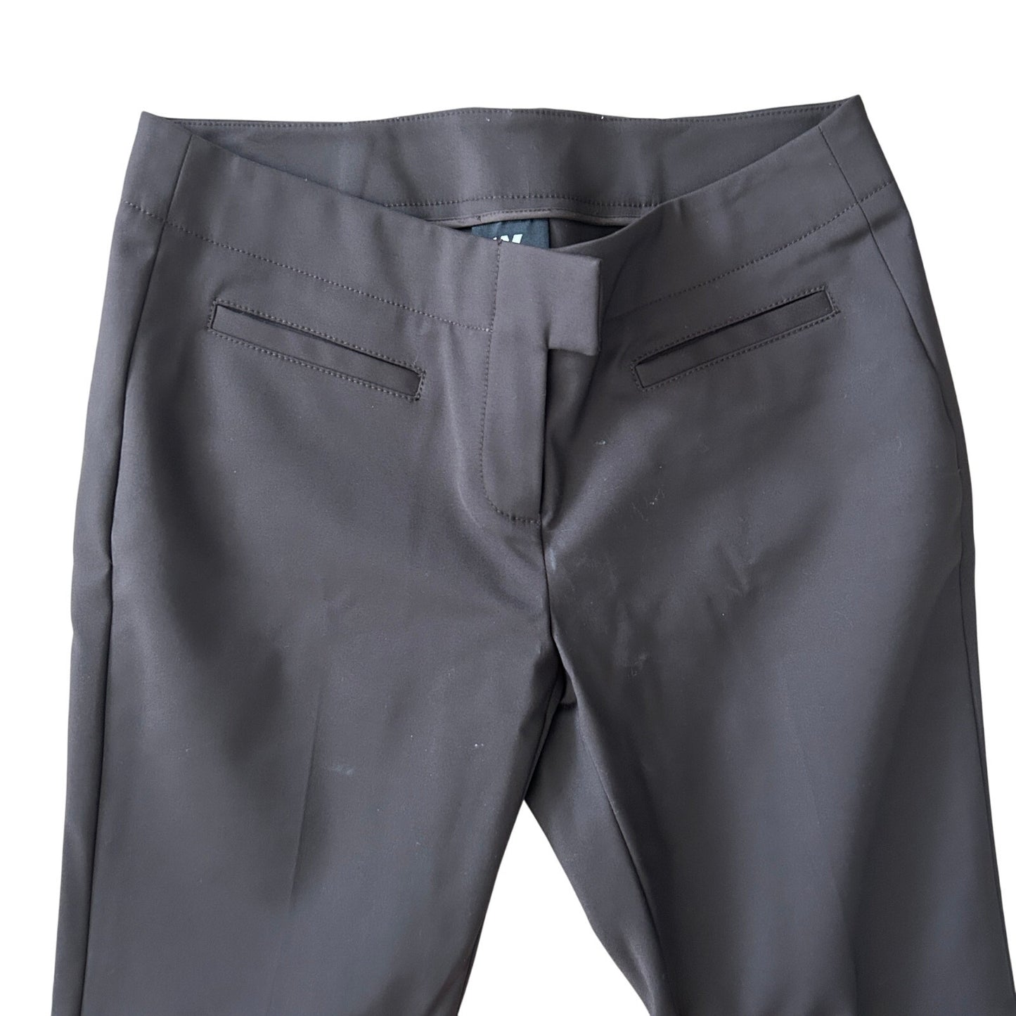 W by Worth Brown Flat Front Pants Womens Size 4