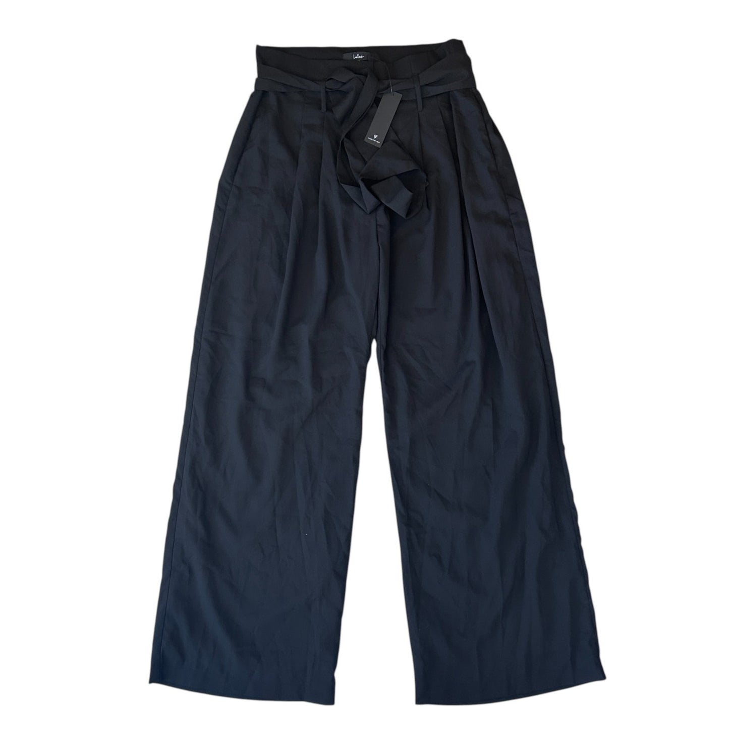Lulus NWT Black Wide Leg Lined Trousers Pants Womens Size Large NEW