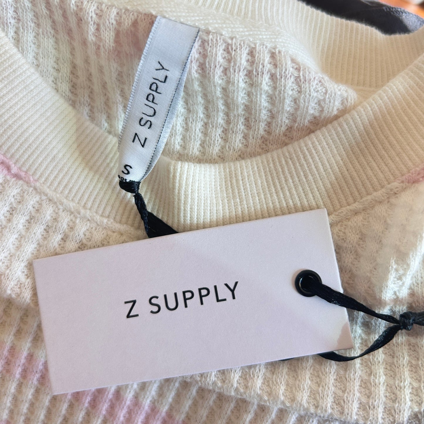 Z Supply NWT The Thermal Camo Football Tee Rose Pink Womens Size Small NEW