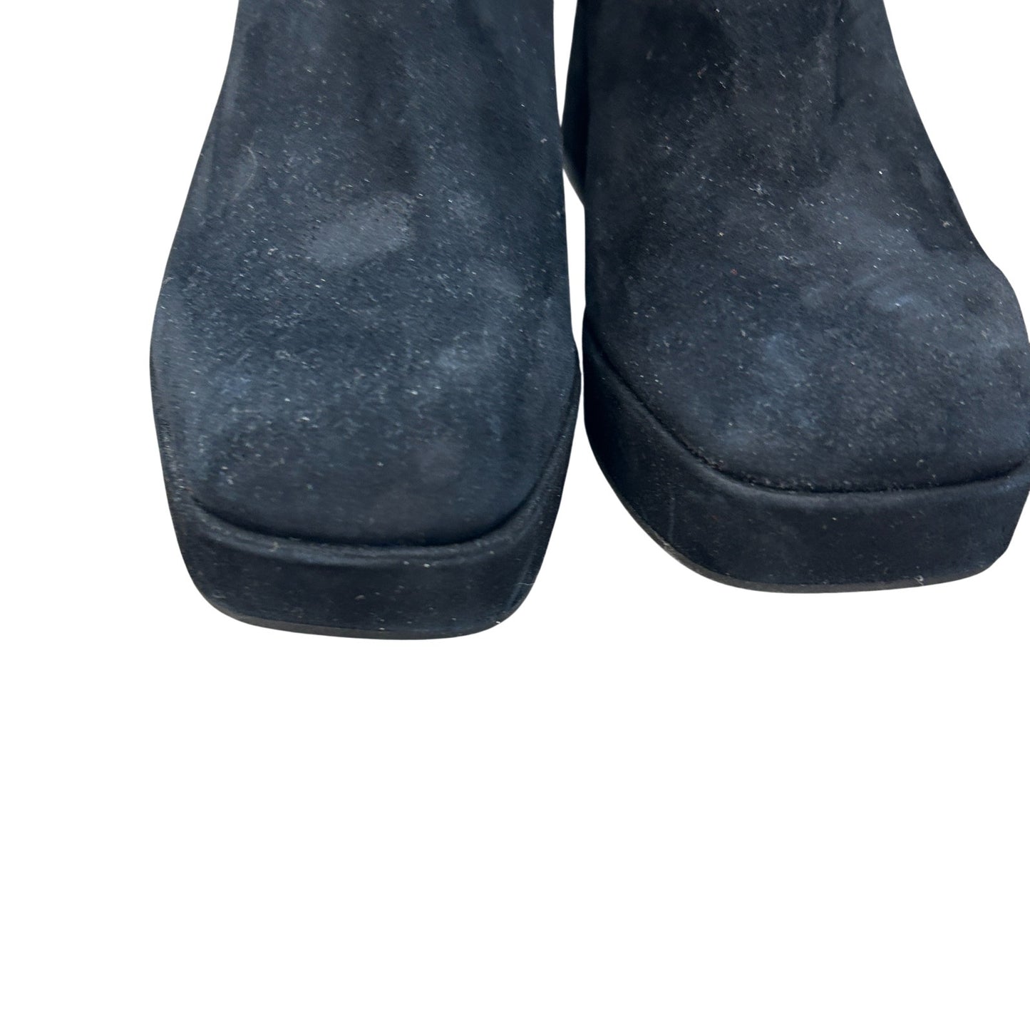 Dolce Vita Black Suede Platform Chunky Heel Ankle Boot Womens Size 8