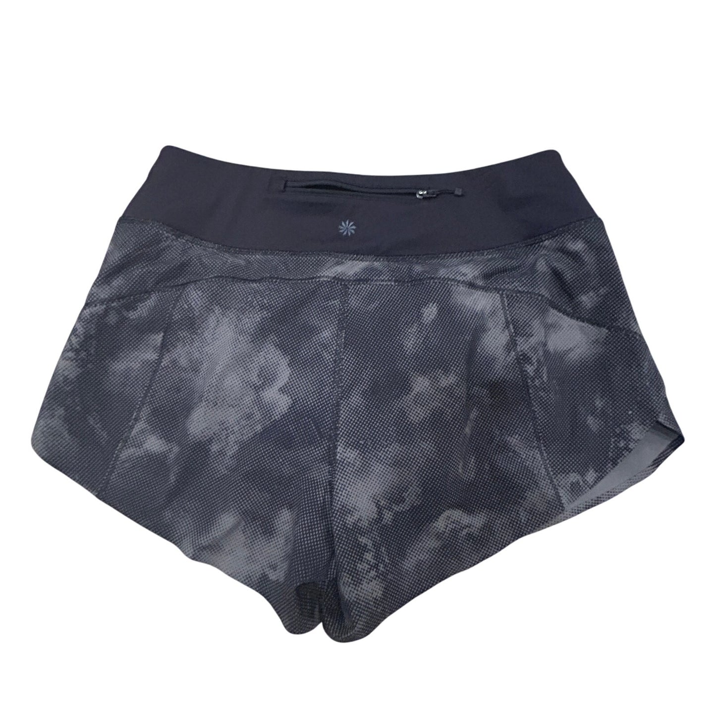 Athleta Black Camo Run With It Printed 3.5" Short Womens Size Small