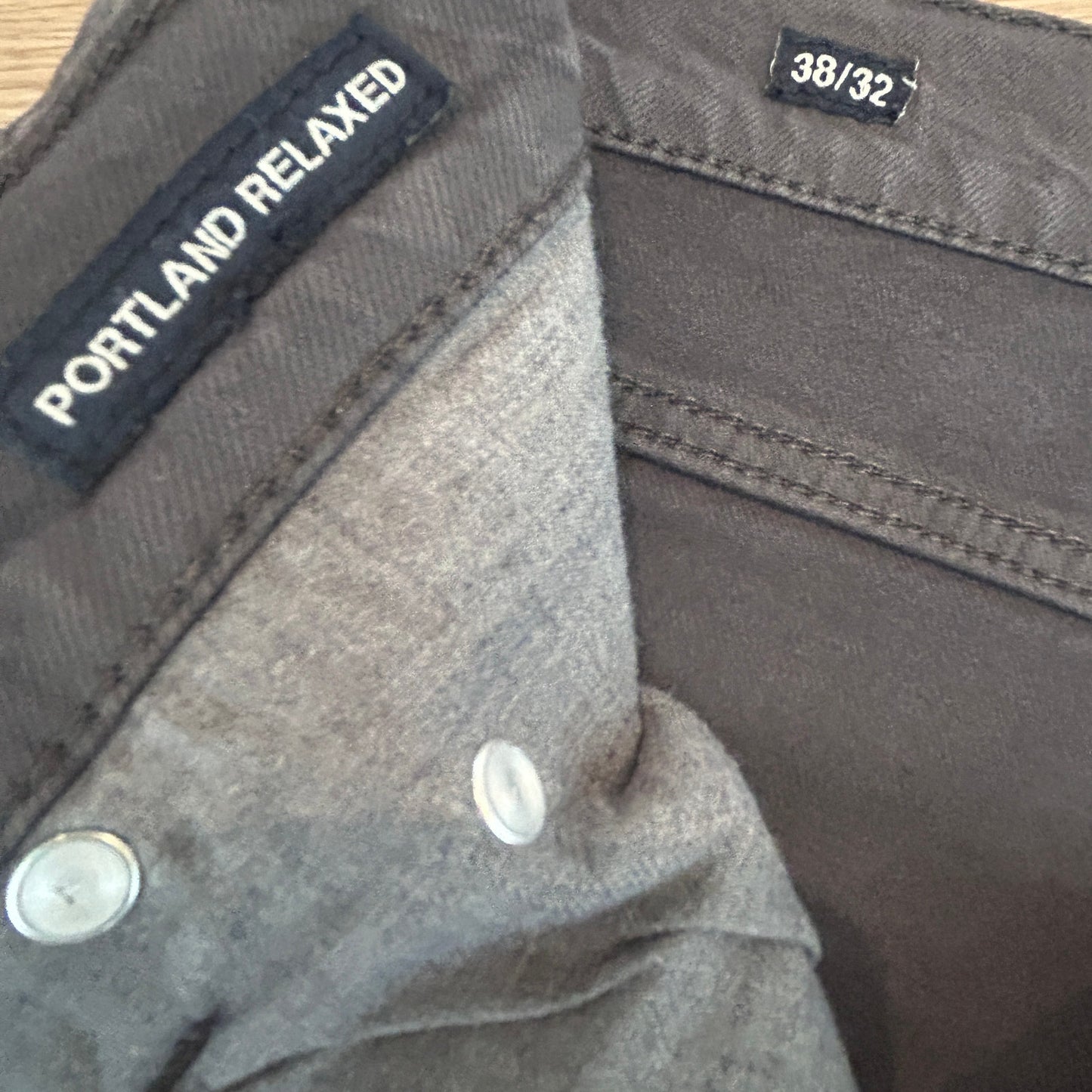 Flag & Anthem Premium Denim Portland Relaxed Black Jeans Mens Size 38 x 32