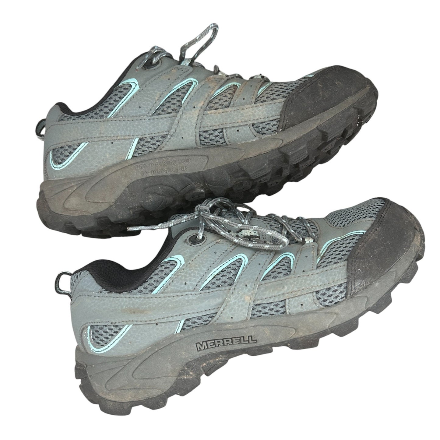 Merrell Gray / Teal / Black Sneakers Mens Size 5.5