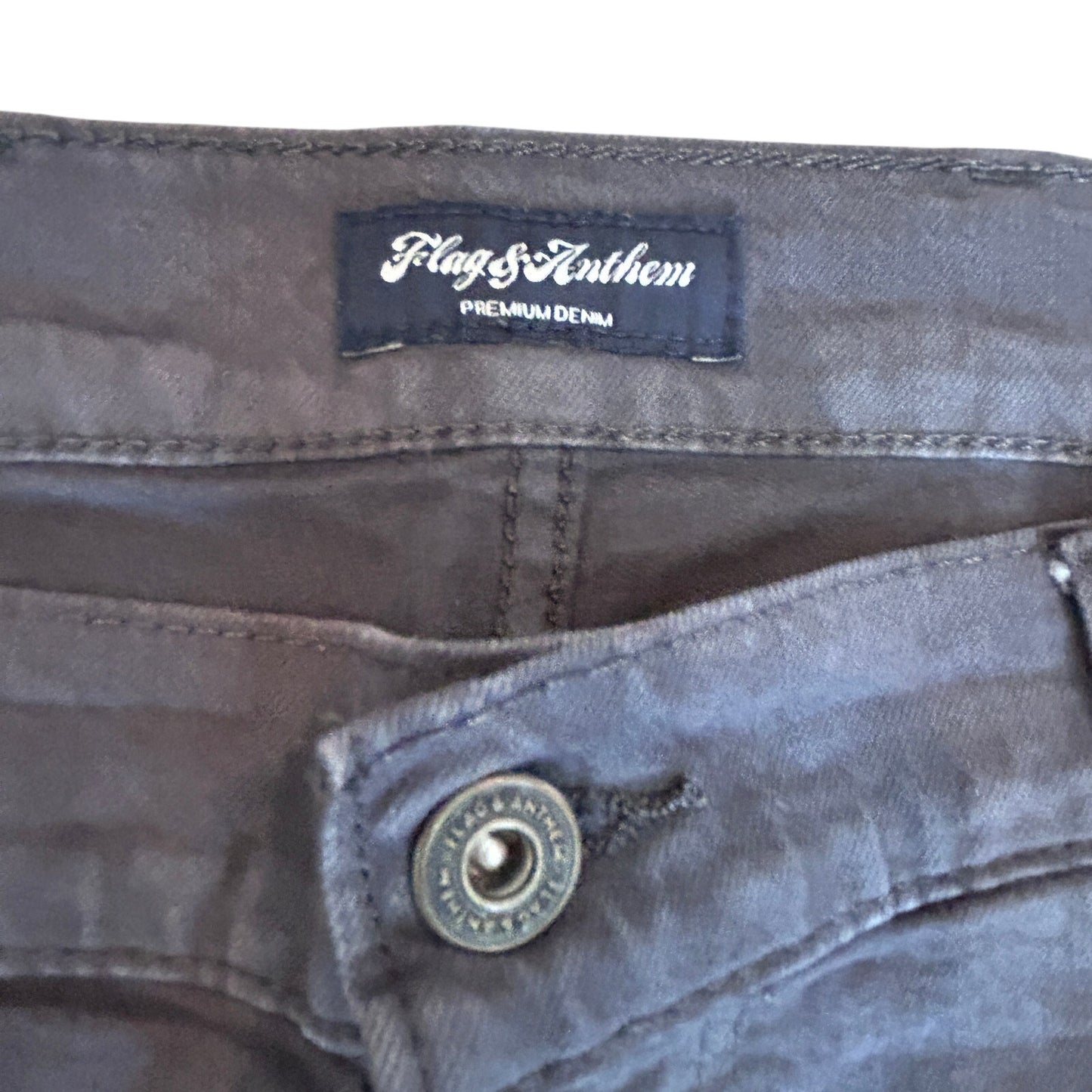 Flag & Anthem Premium Denim Portland Relaxed Black Jeans Mens Size 38 x 32