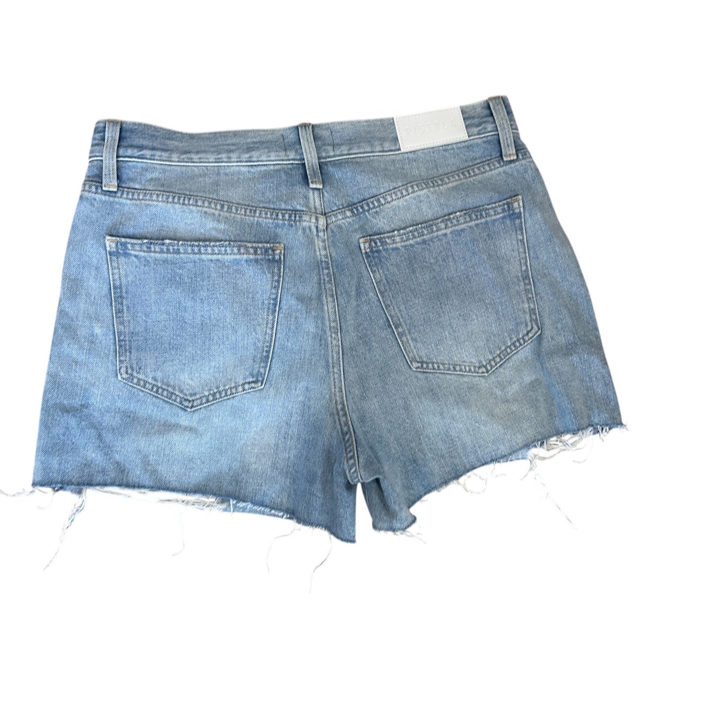 Pistola Light Wash Cut-Off Denim Shorts Button Fly Womens Size 29