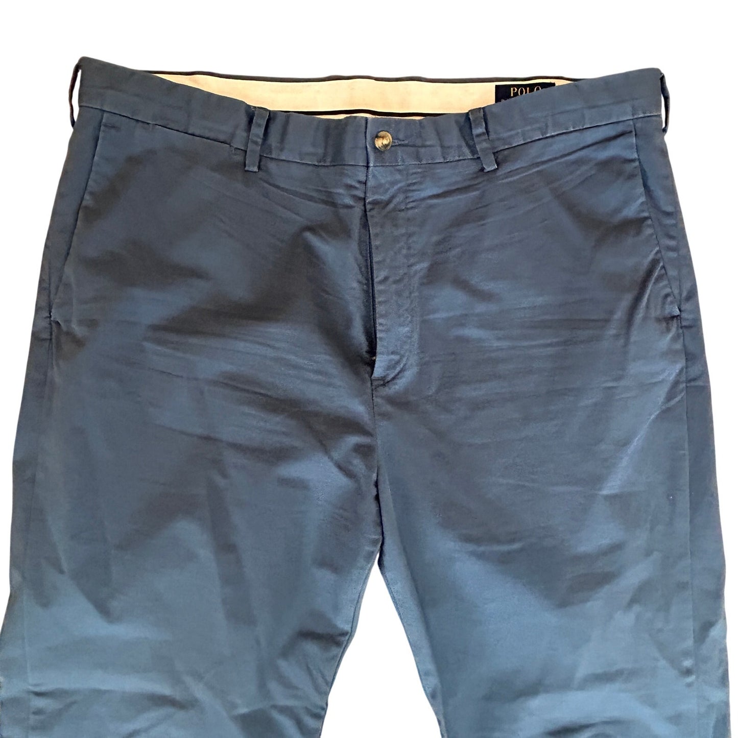 Polo Ralph Lauren Navy Blue Stretch Classic Fit Chino Pants Mens Size 38 x 32
