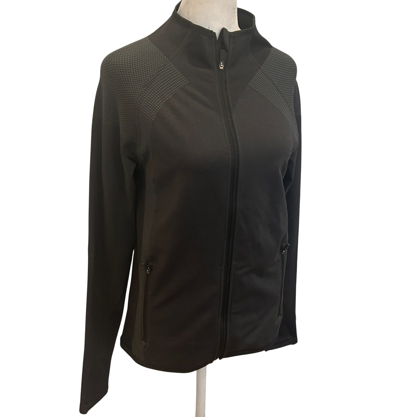 Lululemon Black For the Chill of It Full Zip Jacket Womens Size 10