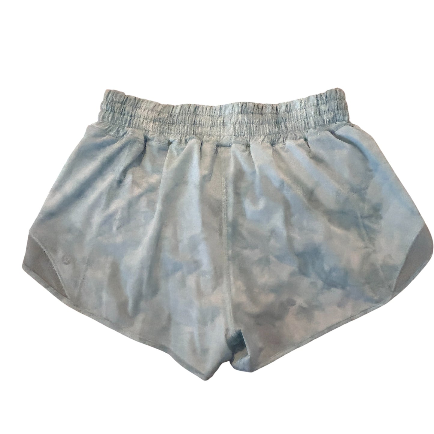 Lululemon Green and White Tie Dye Hotty Hot High-Rise Lined Short Womens Size 6