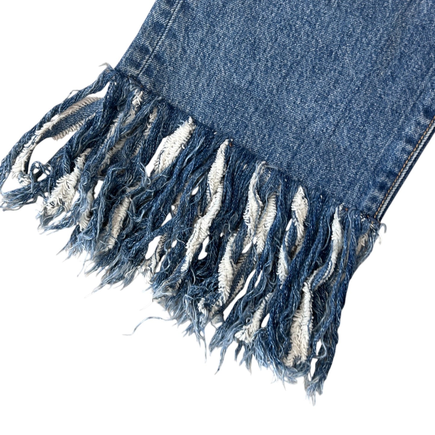 Pilcro and the Letterpress Hyphen Boho Fringed Boyfriend Jeans Womens Size 29