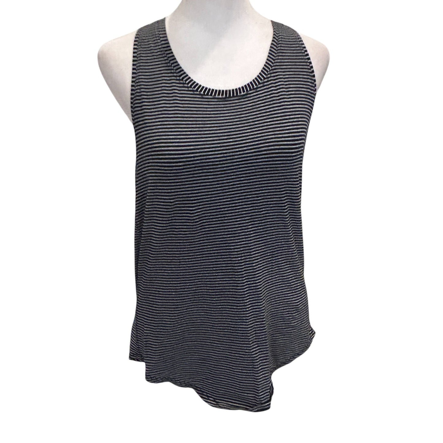 Lululemon Black and White Striped Racerback Tank Womens Size 4