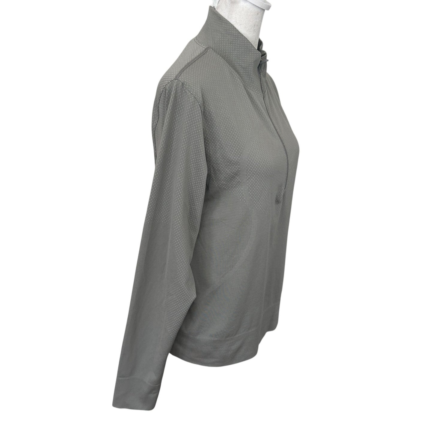 Lululemon Gull Gray Swiftly Relaxed 1/2 Zip Womens Size 8
