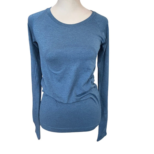 Lululemon Blue Swiftly Tech Long Sleeve Top Womens Size 6
