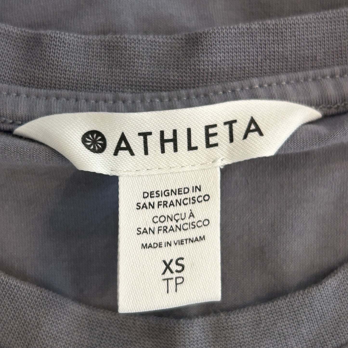 Athleta Gray Effortless Tank Top Womens Size XS Extra Small