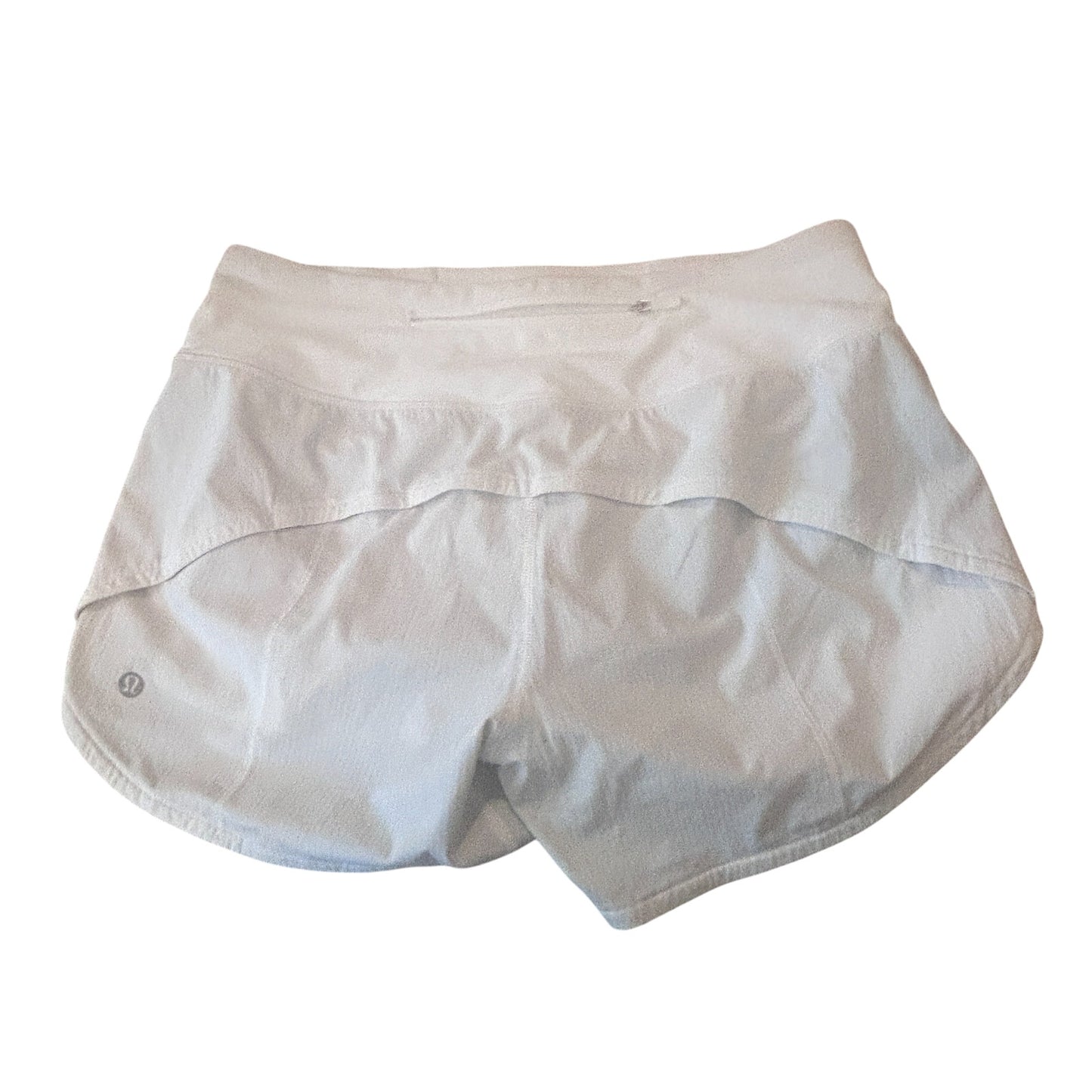 Lululemon White Speed Up High Rise Lined Short Womens Size 6