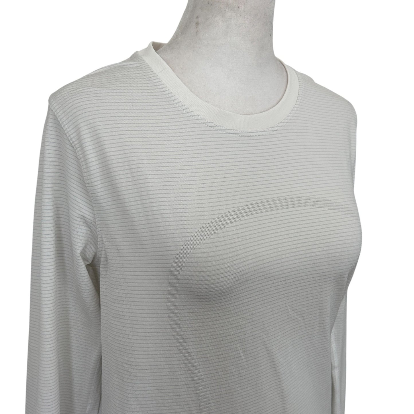 Lululemon White Swiftly Relaxed Long Sleeve Top Womens Size 8