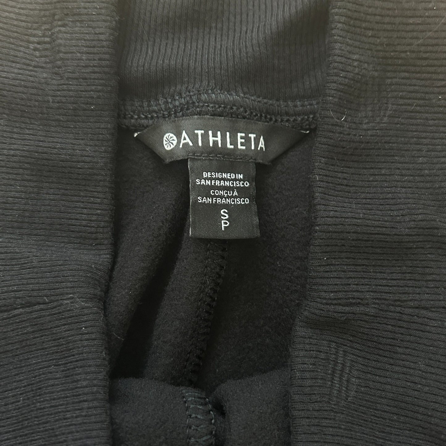 Athleta Black Coaster Luxe High Rise Jogger Sweatpants Womens Size Small
