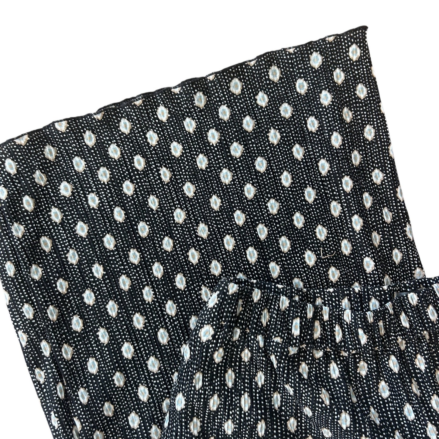 Anthropologie Black, White Wide Leg Cropped Palazzo Pant Womens Size Medium