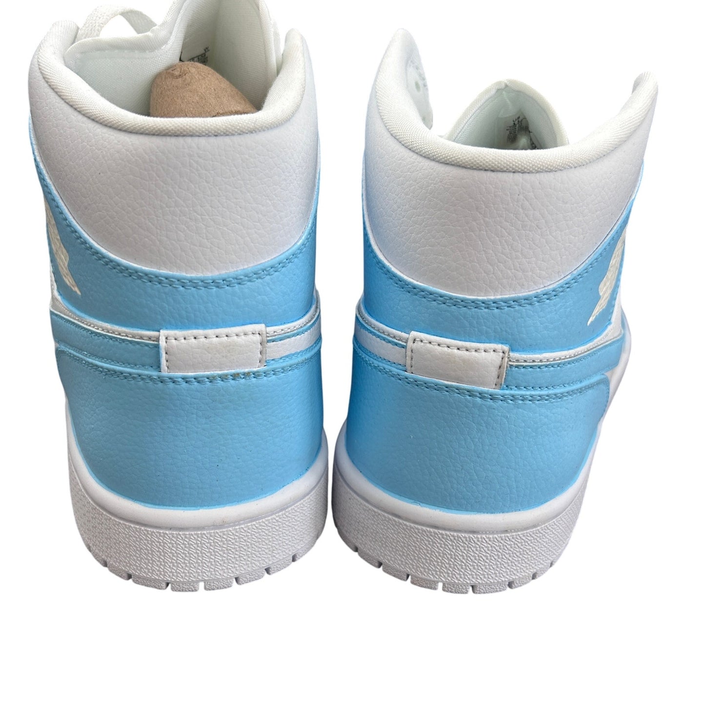 Nike Air Jordan 1 Mid White / Light Blue 554725-109 Men's Size 11 New In Box