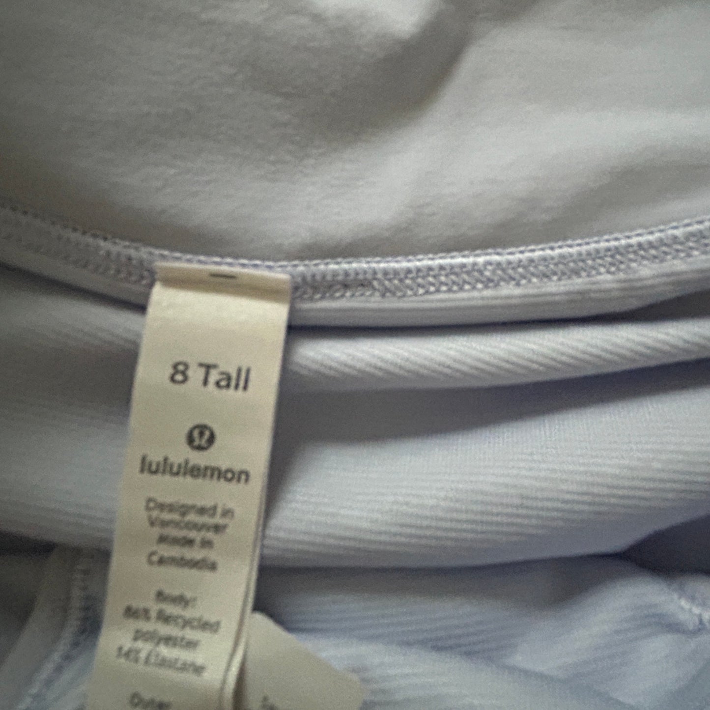 Lululemon Light Purple Speed Up High Rise Lined Short Womens Size 8 Tall